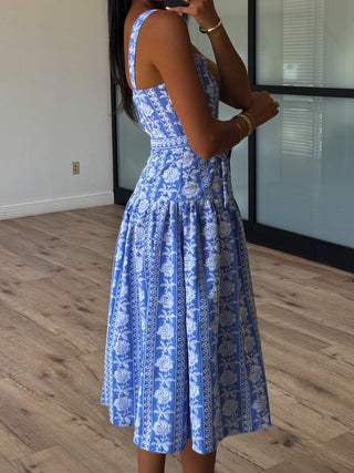 Forget-Me-Not Midi Dress