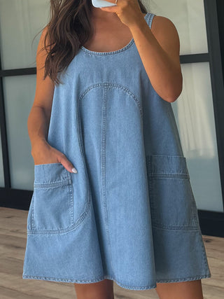 Axis Flare Denim Dress