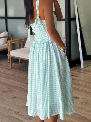 Sherrie Gingham Midi Dress