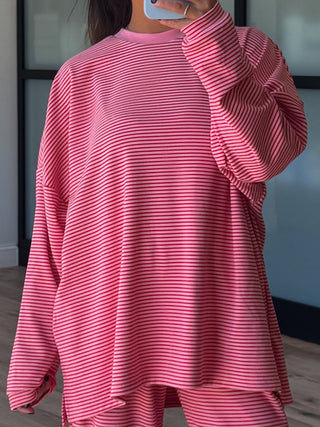 Just Lounging Knit Pullover | Cherry Blossom