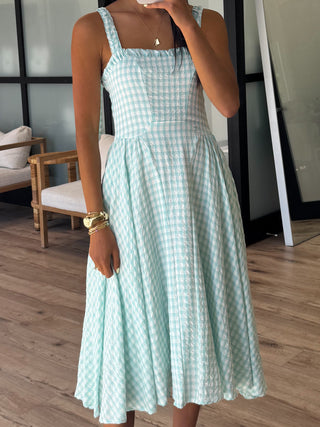 Sherrie Gingham Midi Dress