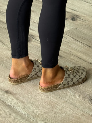 Canvas Horsebit Slides | RESTOCK