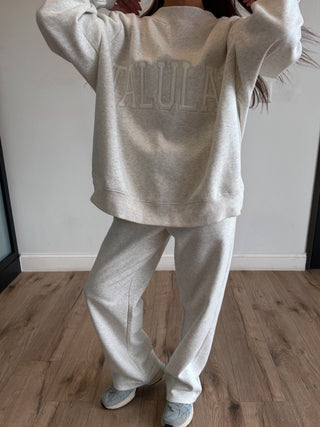 "TALULAH" Mock Neck Sweatshirt | Grey | +Plus Available