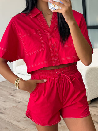 Camden Shorts | Red | FINAL SALE