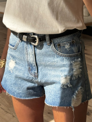 Ace Distressed Denim Shorts | FINAL SALE