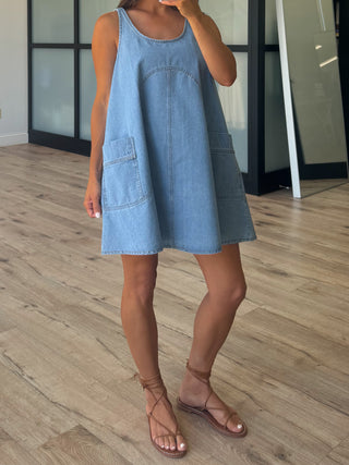 Axis Flare Denim Dress