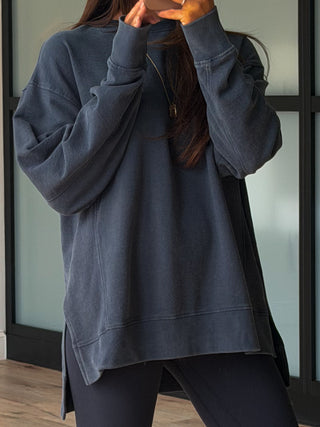 Highland Long Sleeve Top | Smoky Blue