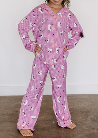 Kids Ghoulie Girl Buttoned Set | Tiny Talulah