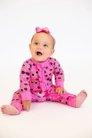 Bright + Sunny Ruffle Zippy | Tiny Talulah | FINAL SALE