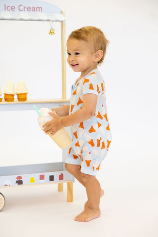 Sugar Cone Short Romper | Tiny Talulah | FINAL SALE