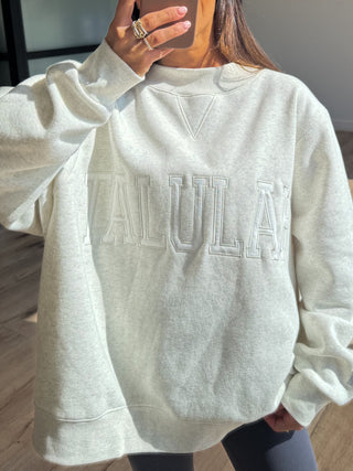 "TALULAH" Mock Neck Sweatshirt | Grey | +Plus Available