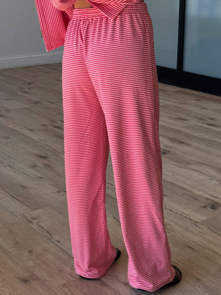 Just Lounging Brush Knit Pants | Cherry Blossom