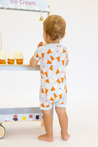 Sugar Cone Short Romper | Tiny Talulah | FINAL SALE