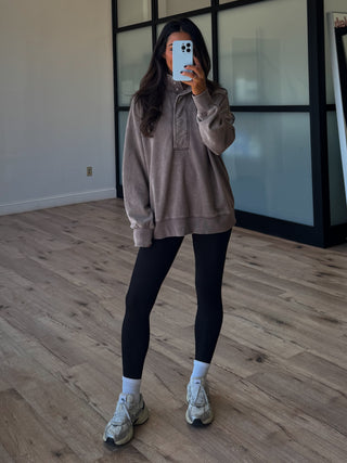 Movement Mock Neck Pullover | Mocha