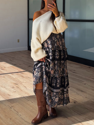 Meadowlore Tiered Skirt | Noir Garden