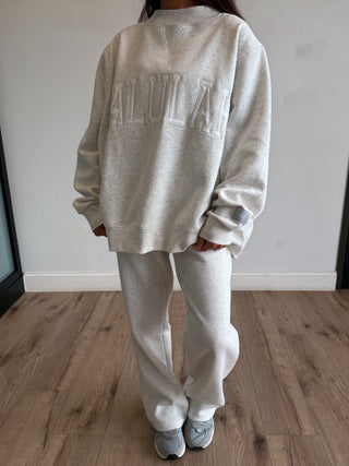 "TALULAH" Mock Neck Sweatshirt | Grey | +Plus Available