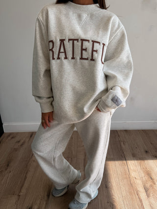 "GRATEFUL" Mock Neck Sweatshirt | +Plus Available