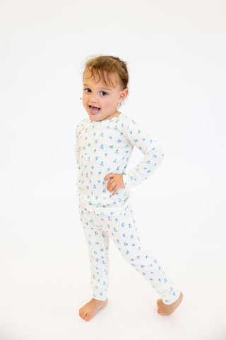 Kids Bamboo Pointelle Two-Piece Set | Ivory | Tiny Talulah
