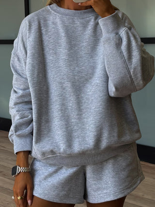 Streetside Oversized Pullover | Heather Grey