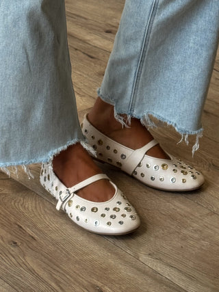Midsummer Mary Jane Flats | Ivory