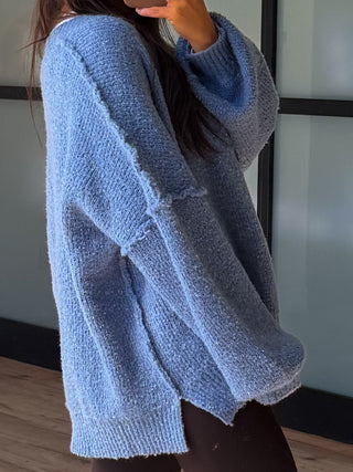 Lev Textured Cardigan | Slate | +Plus Available