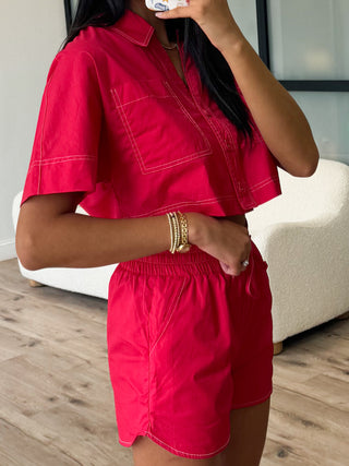 Camden Shorts | Red | FINAL SALE