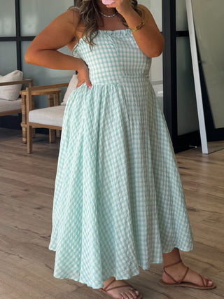 Sherrie Gingham Midi Dress