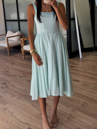 Sherrie Gingham Midi Dress
