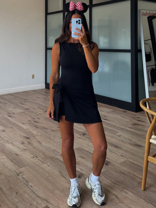 Aveline Active Wrap Romper | Black | RESTOCK