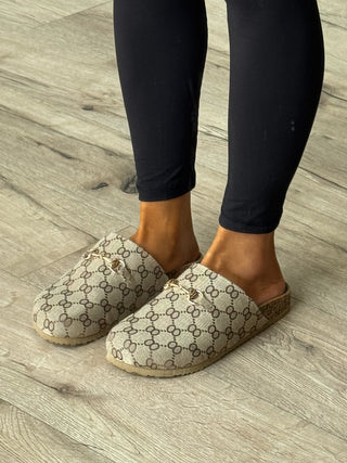 Canvas Horsebit Slides | RESTOCK