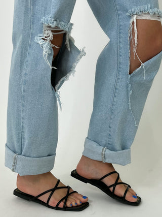 Venice Strappy Sandal | Black | FINAL SALE