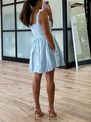 Sloane Corset Dress | Baby Blue | FINAL SALE