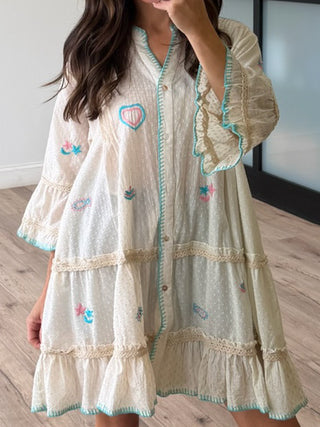 Paraiso Embroidered Dress