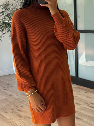 Gia Knit Dress | Rust