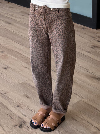 Lioness Drawstring Barrel Pants | +Plus Available