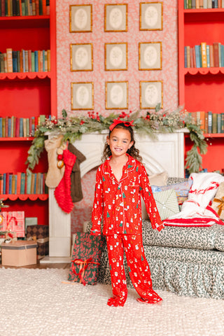 Kids Night Before Christmas Buttoned Set | Unisex | Tiny Talulah