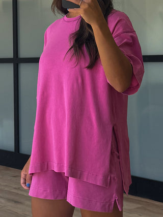 Roam Tee + Shorts Set | Orchid