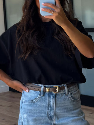 Westport Boyfriend Tee | Black
