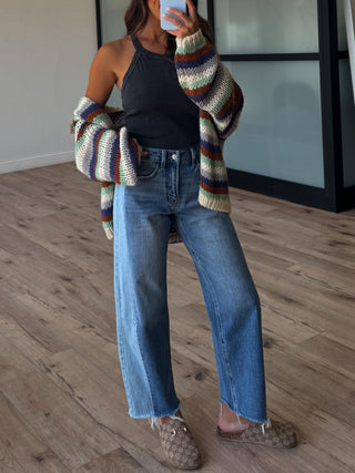Bold Strokes Knit Cardigan | Frosted Fern | +Plus Available