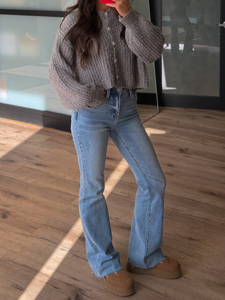 Chamonix Knit Cardigan | Grey