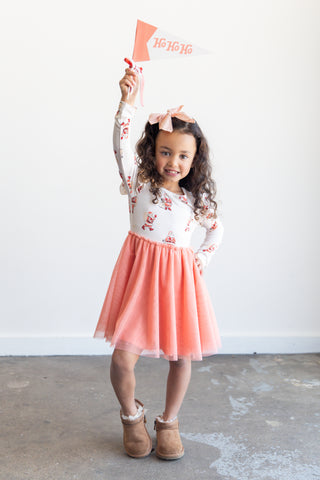 Girls Here Comes Santa Twirl Dress | Tiny Talulah