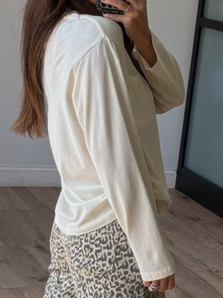 On Time Pocket Long Sleeve | Vanilla