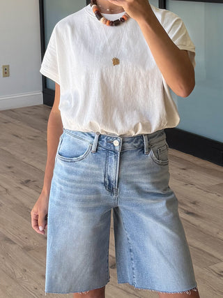 The Perfect White Capped Tee