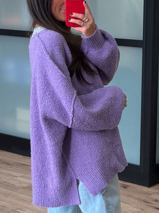Lev Textured Sweater | Lavender | +Plus Available