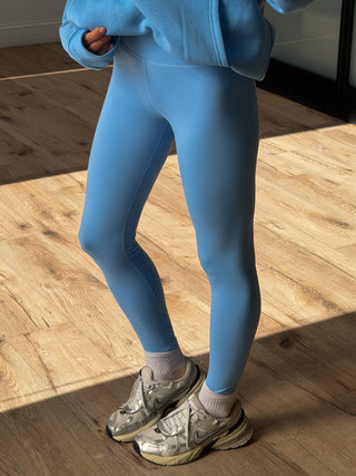 Soft Compression Leggings | Sky Blue
