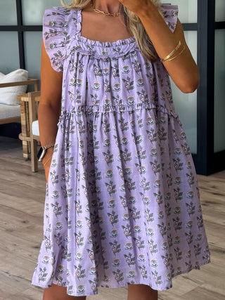 Madeline Flutter Dress | Lavender | +Plus Available
