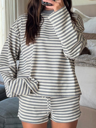 Off The Scene Ribbed Long Sleeve | Oat Stone
