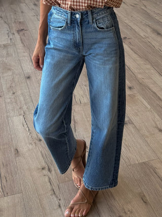 Pistol Two-Tone Cropped Barrel Jeans