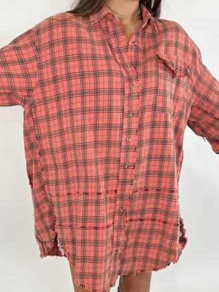 Stone Cliff Plaid Tunic | Clay | +Plus Available | RESTOCK