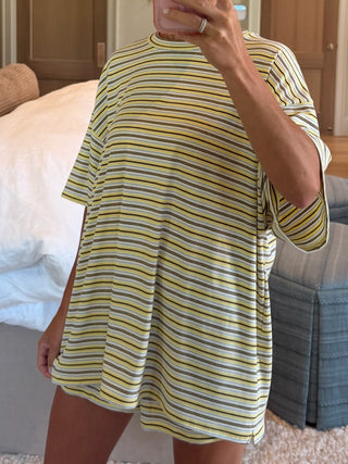 Jovi Ribbed Knit Tee + Shorts Set | Mellow Yellow | +Plus Available